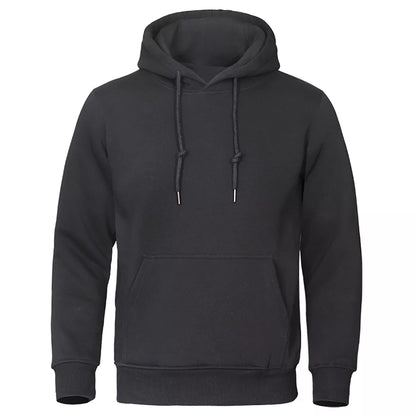 Sudadera con capucha de color sólido para hombre, sudadera cálida de polar para hombre, ropa de calle de moda, jerséis holgados y transpirables, sudadera con capucha de marca, Envío 0.00 $.