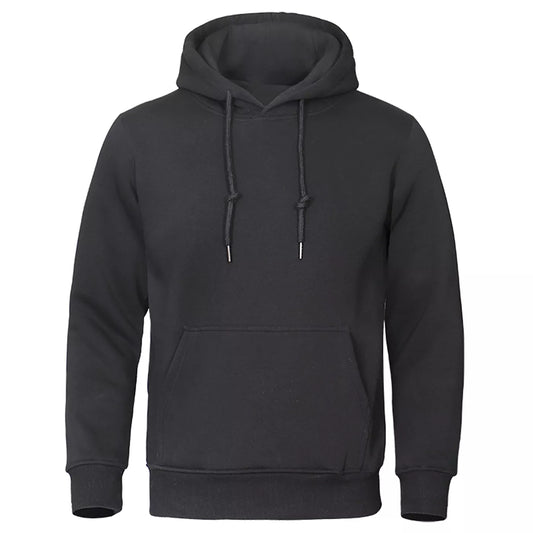 Sudadera con capucha de color sólido para hombre, sudadera cálida de polar para hombre, ropa de calle de moda, jerséis holgados y transpirables, sudadera con capucha de marca, Envío 0.00 $.