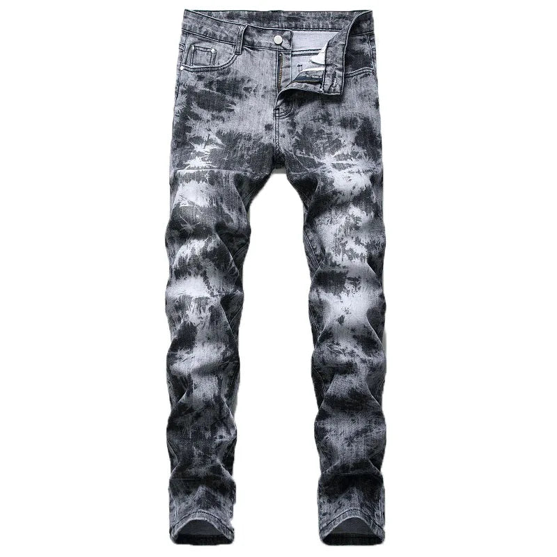 2024 Pantalones Vaqueros de Colores para Hombre | Ajustados, Elásticos y Rectos | Estilo Casual y de Motociclista | Tallas Grandes hasta 42 | Envío Gratis en **FLIPISHOP.COM**