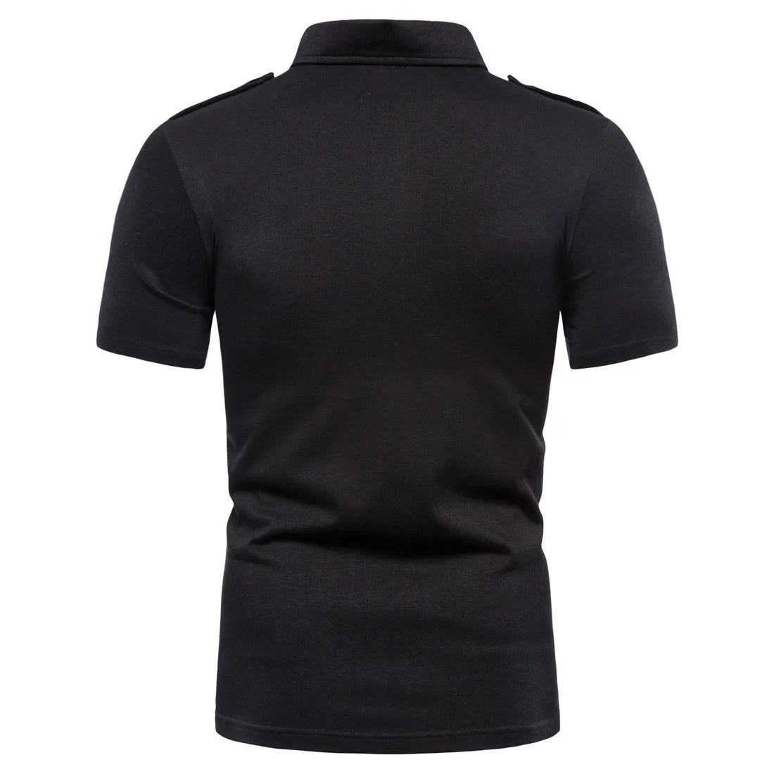 Camisa para hombre, nueva marca, informal, de color sólido, con doble bolsillo, para hombre, polo de entrenamiento de combate tipo cargo, camisetas de verano para hombre