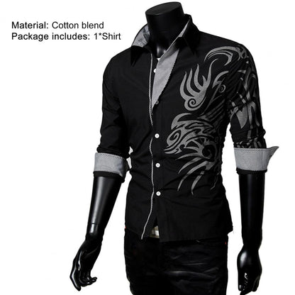 Camisa masculina Cárdigan antiarrugas y agradable para la piel Top ajustado para hombre, Envío 0.00 $.