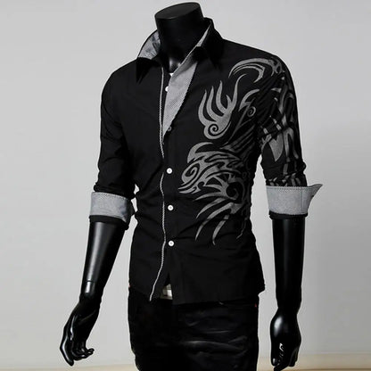 Camisa masculina Cárdigan antiarrugas y agradable para la piel Top ajustado para hombre, Envío 0.00 $.