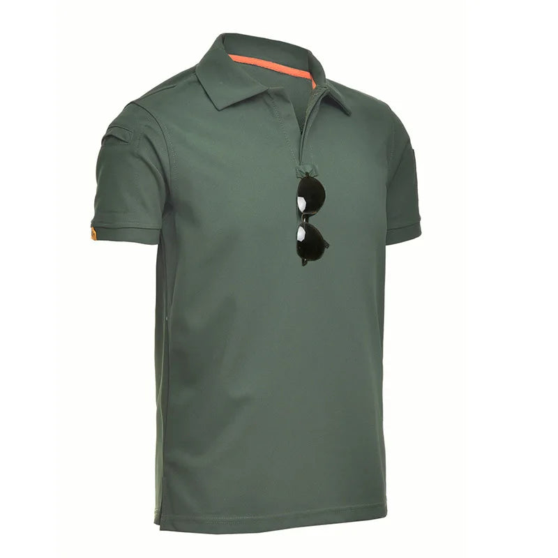 Camisa polo verano-2024-táctico fuerza aérea casual militar ejército camisa corta polos para hombre camisa polo