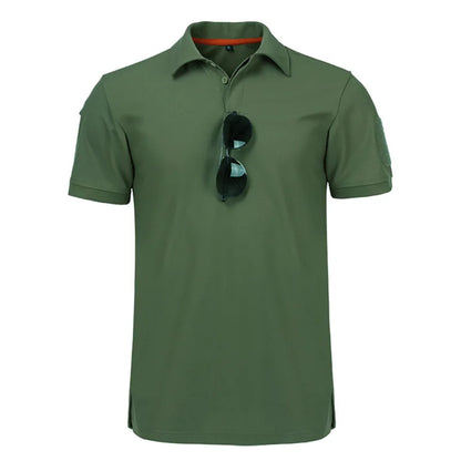 Camisa polo verano-2024-táctico fuerza aérea casual militar ejército camisa corta polos para hombre camisa polo