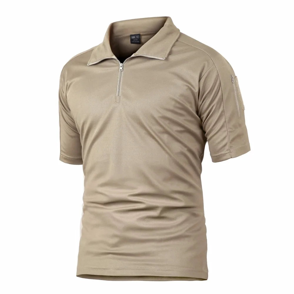 Camisa táctica de manga corta para hombres y mujeres, de camuflaje, para caza y pesca, ropa deportiva para exteriores, para acampar, de secado rápido, para verano