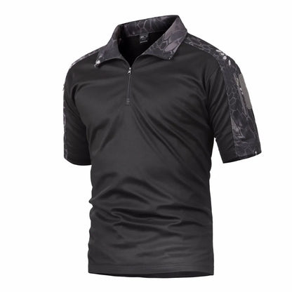 Camisa táctica de manga corta para hombres y mujeres, de camuflaje, para caza y pesca, ropa deportiva para exteriores, para acampar, de secado rápido, para verano