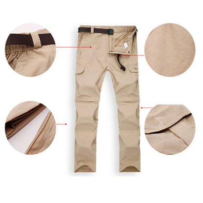 Pantalones de Senderismo Extraíbles de Secado Rápido para Hombre | Pantalones Transpirables y Impermeables para Deportes al Aire Libre | Envío Gratis en **FLIPISHOP.COM**