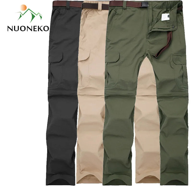 Pantalones de Senderismo Extraíbles de Secado Rápido para Hombre | Pantalones Transpirables y Impermeables para Deportes al Aire Libre | Envío Gratis en **FLIPISHOP.COM**