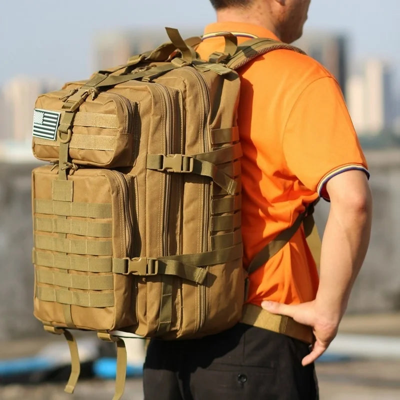 Mochila táctica militar para hombre, bolsa de viaje para acampar de 30 l/50 l, 1000 D, suministros militares para senderismo, deportes, trekking, escalada, bolsa impermeable, Envío 0.00 $.