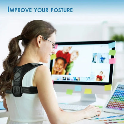 Corrector| Postura Ajustable para Clavícula | Hombres y Mujeres | Soporte para Espalda Superior y Lumbar | Envío Gratis en FLIPISHOP.COM"