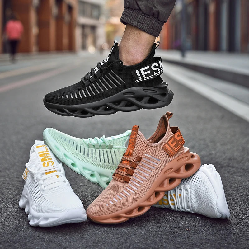 Zapatillas de running para hombre, zapatillas deportivas con cordones para hombre, zapatillas ligeras, cómodas y transpirables para caminar, zapatillas masculinas