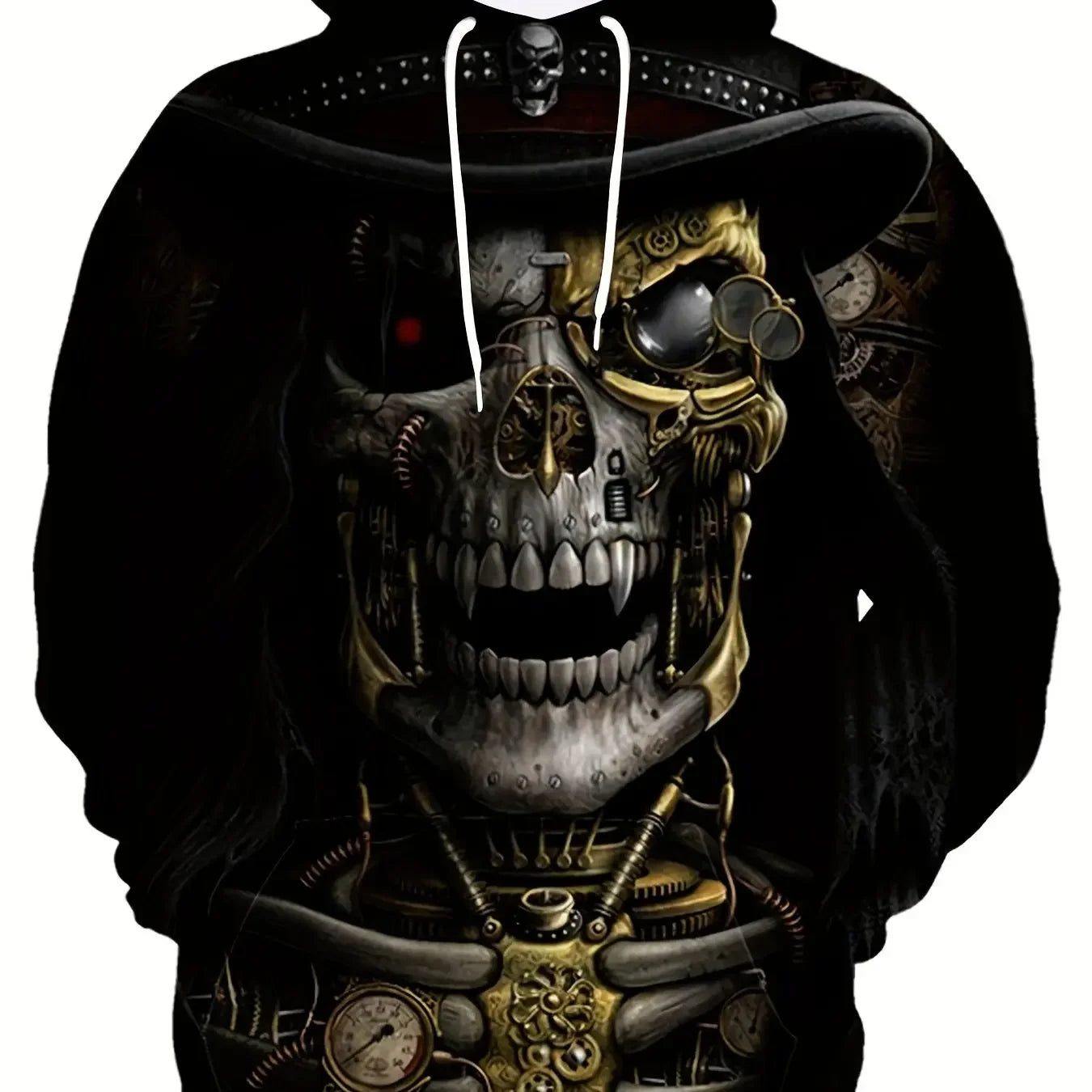 Sudadera con Estampado 3D de Calavera para Hombre | Moda de Calle Otoño 2025 | Envío Gratis en **FLIPISHOP.COM**