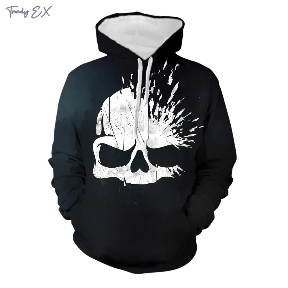 Sudadera con Capucha de Calavera 3D para Hombre | Moda Urbana **FLIPI FULL 3D** 2025 | Envío Gratis en **FLIPISHOP.COM**