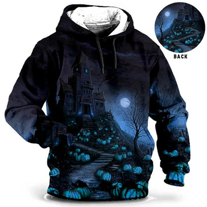 Sudadera con Capucha | Gráfica de Halloween para Hombre | Estampado 3D Completo | Moda Otoño 2025 | Envío Gratis en **FLIPISHOP.COM**