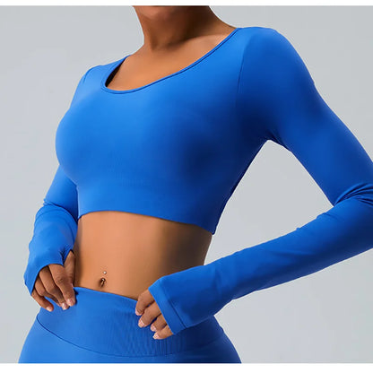 Camisetas deportivas con espalda cruzada, ropa de yoga de alta elasticidad para fitness, tops deportivos cortos, top de gimnasio para mujer