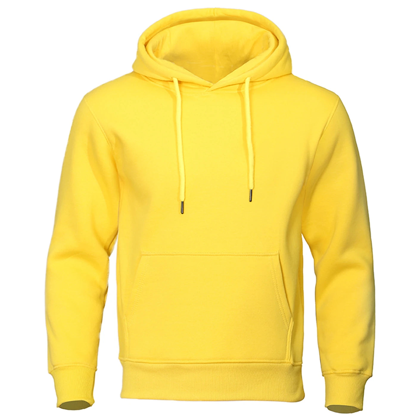 Sudadera con capucha de color sólido para hombre, sudadera cálida de polar para hombre, ropa de calle de moda, jerséis holgados y transpirables, sudadera con capucha de marca, Envío 0.00 $.