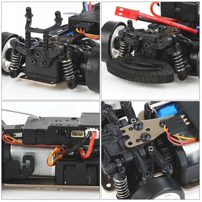 Coche de control remoto con tracción en las cuatro ruedas Cargador Juguetes eléctricos Mini coche de carreras Relación 1:28 Vehículo todoterreno de alta velocidad, Envío 0.00 $.