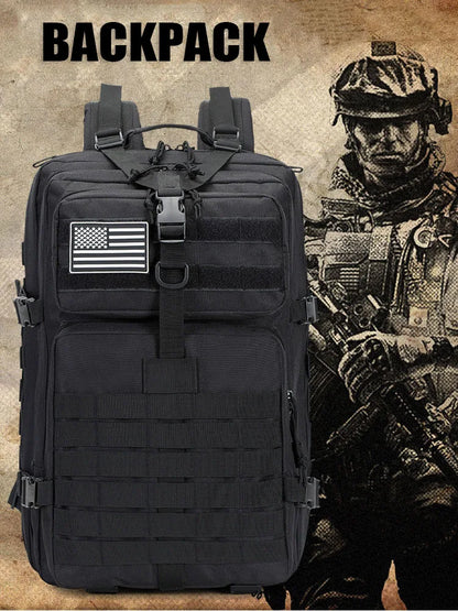 Mochila militar para exteriores de 30 l/50 l, MOLLE, para mujeres y hombres, para senderismo al aire libre, nueva mochila táctica portátil MOLLE 3P, para viajesSudadera con capucha gráfica de manga larga con bolsillo canguro.3D, Envío 0.00 $.