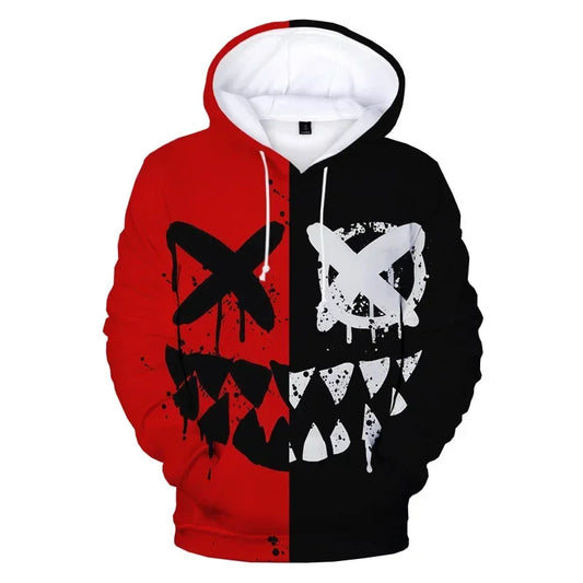 Sudadera con Capucha | Estampado 3D de Calavera y Grafiti | Moda Hip-Hop Unisex para Otoño 2025 | Envío Gratis en **FLIPISHOP.COM**