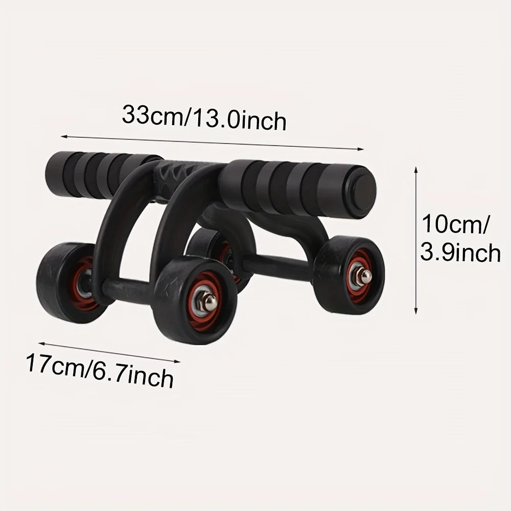 Rueda de Ejercicio Abdominal con Cuatro Ruedas | Equipo de Fitness para Fortalecer el Núcleo y Tonificar Músculos | Envío Gratis en **FLIPISHOP.COM**