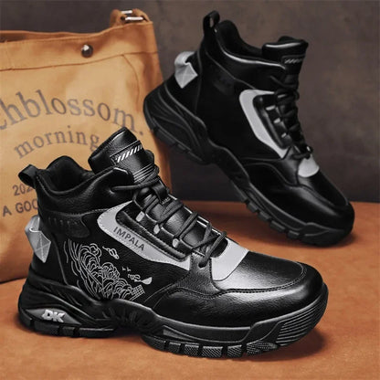 Botas Deportivas Retro de Caña Alta Shijunyi 2025 | Zapatos Elevados Antideslizantes con Suela Gruesa | Moda Casual para Montañismo | Envíos Gratis en **FLIPISHOP.COM**