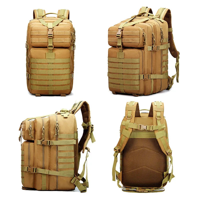 Mochila militar para exteriores de 30 l/50 l, MOLLE, para mujeres y hombres, para senderismo al aire libre, nueva mochila táctica portátil MOLLE 3P, para viajesSudadera con capucha gráfica de manga larga con bolsillo canguro.3D, Envío 0.00 $.