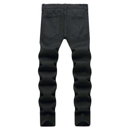 Promoción de Primavera 2024: Pantalones de Algodón para Hombre en Estilo Clásico Negro y Blanco | Alta Calidad en Pantalones Vaqueros | Envío Gratis en **FLIPISHOP.COM**