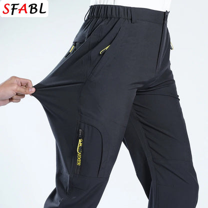 Pantalones de Senderismo para Hombre | L-5XL | Verano | Ligeros | Rápido Secado | Pesca | Jogging | Camping | Pantalones de Viaje con Bolsillos con Cremallera | ¡Envío Gratis en FLIPISHOP.COM!