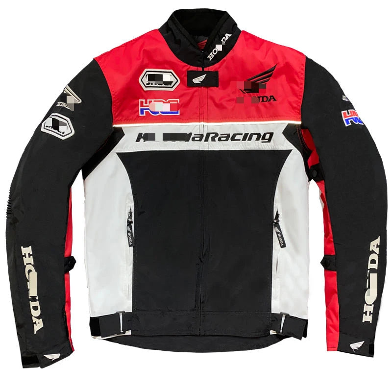 Chaqueta de Invierno | Motociclista Hombre Honda | Traje de Carreras a Prueba de Viento e Impermeable | Ropa de Moto con Armadura Corporal Resistente al Desgaste | Envío Gratis en FLIPISHOP.COM"