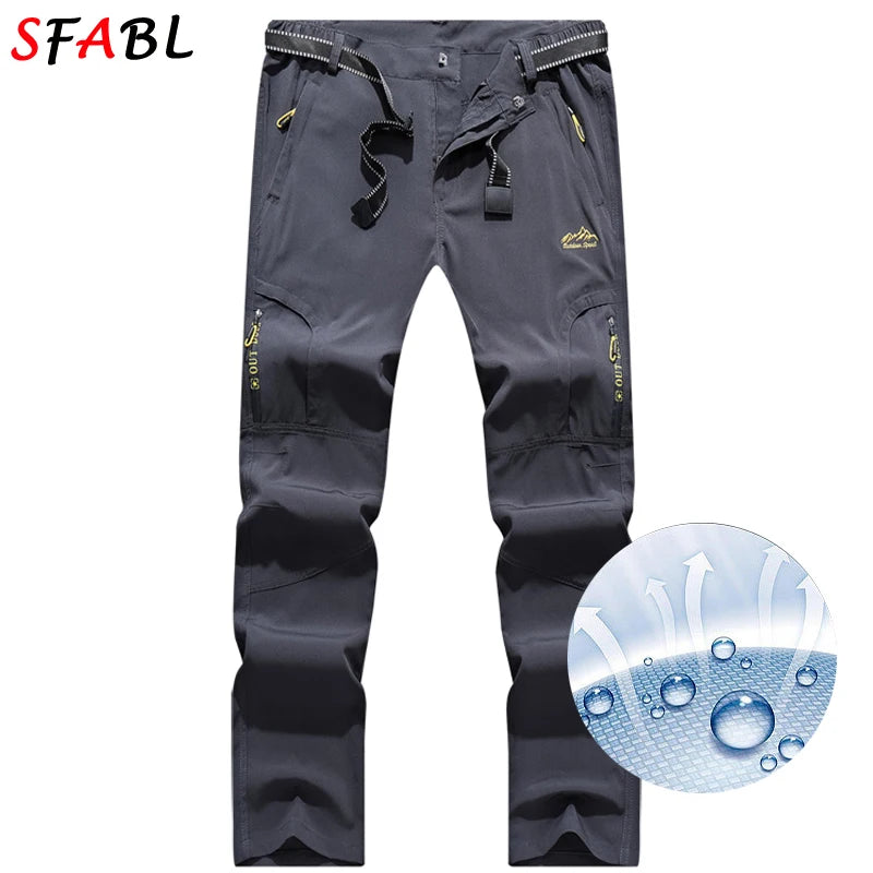 Pantalones de Senderismo para Hombre | L-5XL | Verano | Ligeros | Rápido Secado | Pesca | Jogging | Camping | Pantalones de Viaje con Bolsillos con Cremallera | ¡Envío Gratis en FLIPISHOP.COM!