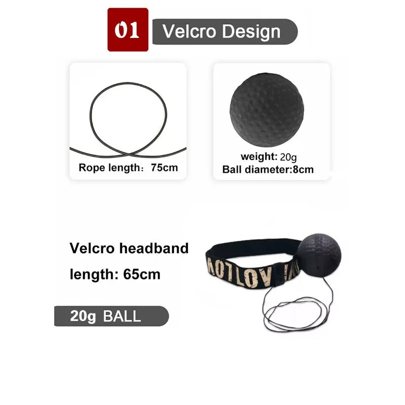 Pelota de Boxeo Montada en la Cabeza | Entrenamiento de Velocidad y Reflejos | Equipo de Boxeo para Ejercicio en Casa | Envío Gratis en **FLIPISHOP.COM**