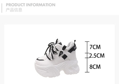 Zapatillas Deportivas con Plataforma de 10,5 cm para Mujer | Moda Otoño 2024 Versátil | Envío Gratis en **FLIPISHOP.COM**