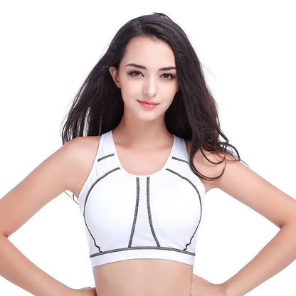 Tops deportivo de alto impacto con relleno, sin aros, de cobertura total, para mujer, nuevo sujetador deportivo tipo bralette para mujer