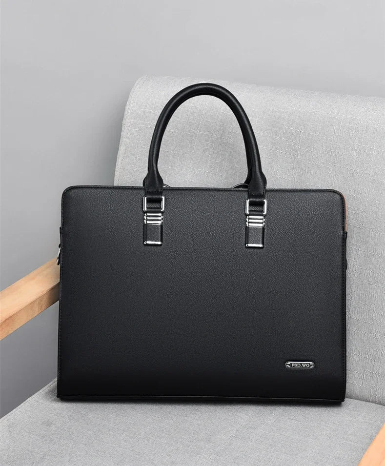 Maleta de lujo Bolsos laterales Business Tote Bag Maletín ejecutivo Hombre Laptop Bolso de mano para hombre Marca