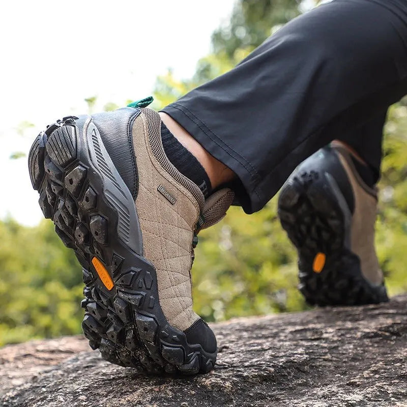 Zapatos de senderismo de lujo para hombre zapatillas de tracking de diseño de lujo de escalada en invierno para hombre zapatos de cuero para deportes al aire libre,Moda-2024., Envío 0.00 $.