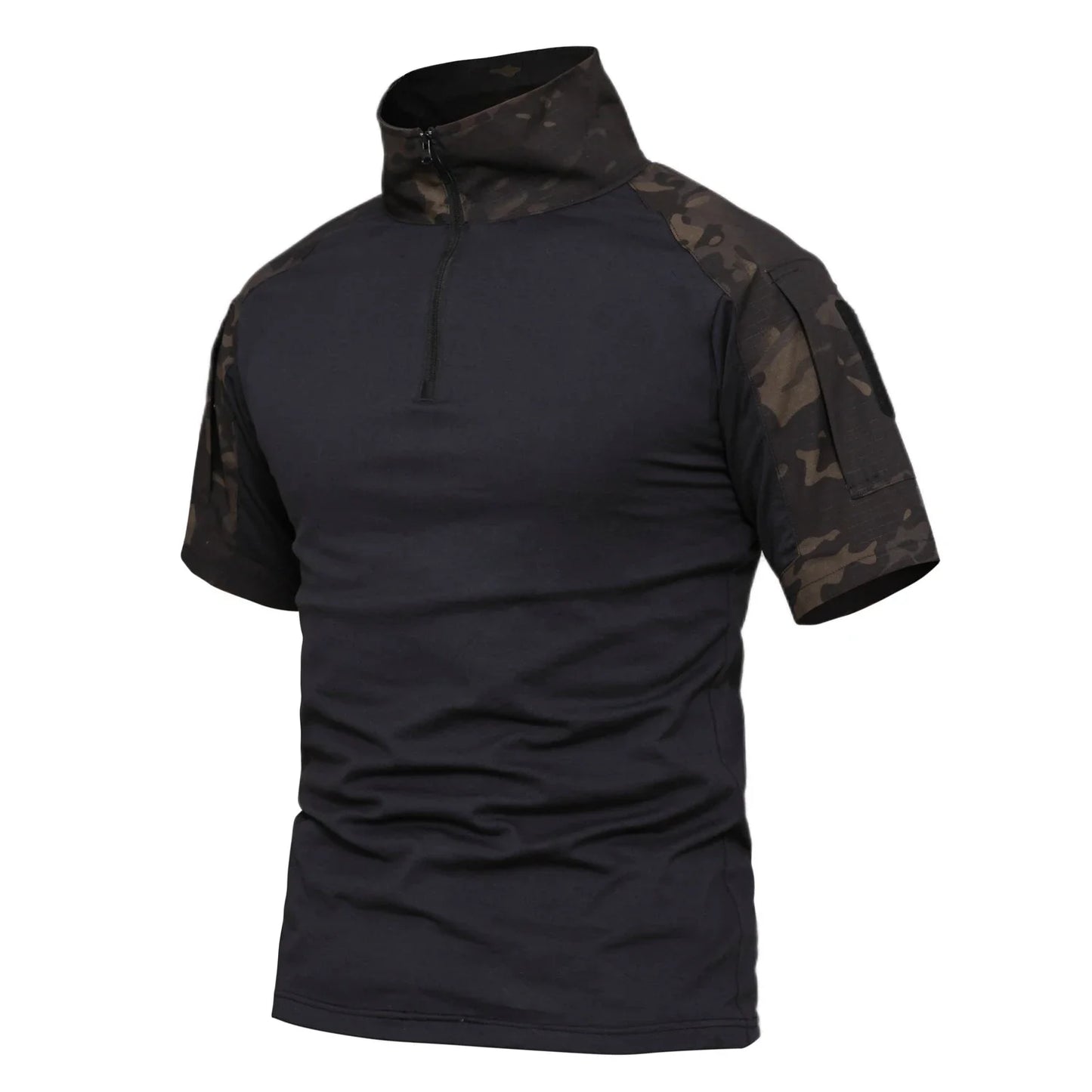 Camisetas tácticas para hombre, camisetas deportivas para exteriores, camisetas militares de secado rápido, camisa de manga corta, senderismo, caza, ropa de combate del ejército para hombre, transpirable