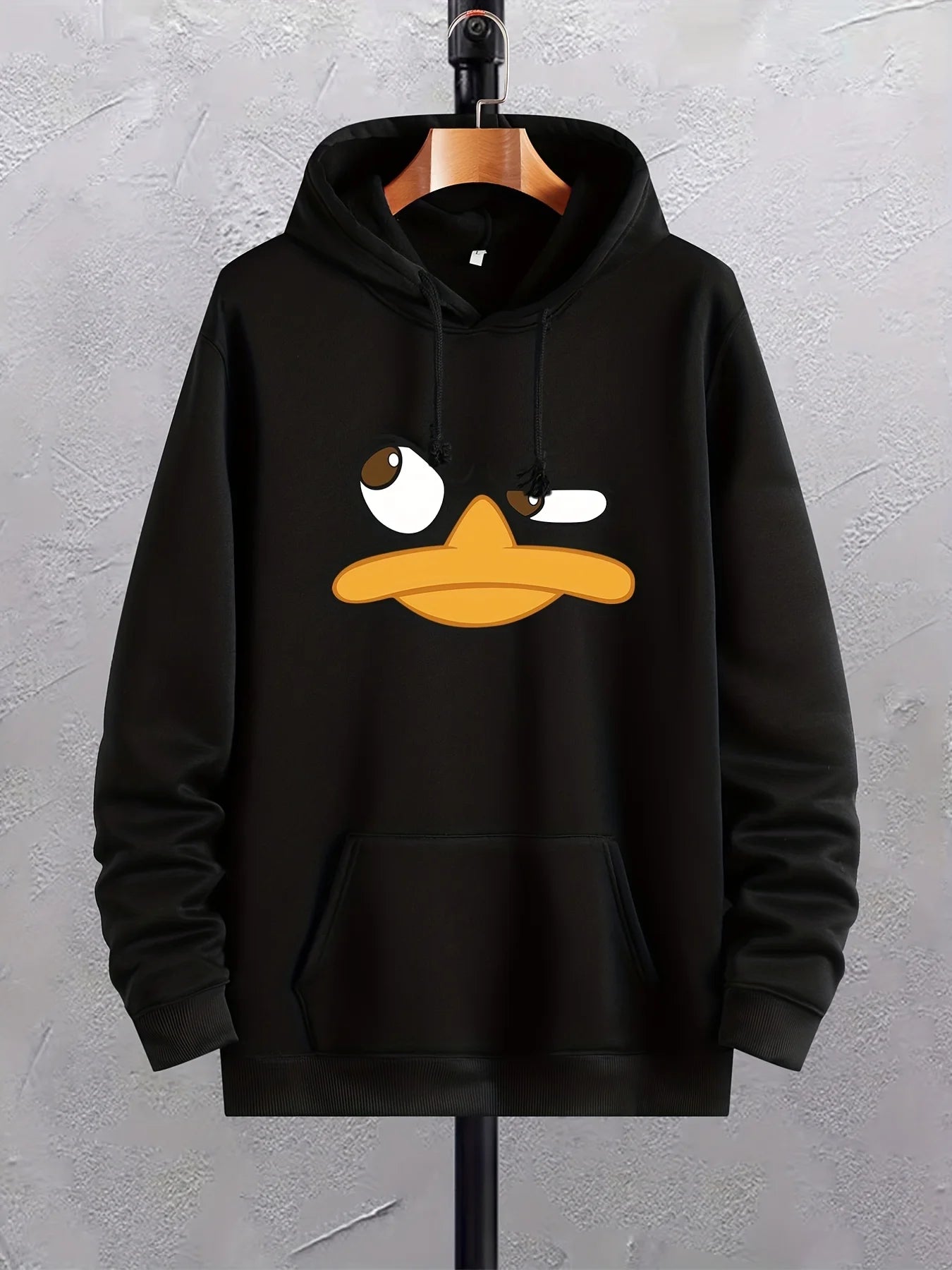 Sudadera con Capucha de Pato de Dibujos Animados para Hombre | Sudadera Gráfica con Bolsillo de Canguro | Ropa Casual y Cómoda | Envío Gratis en **FLIPISHOP.COM**