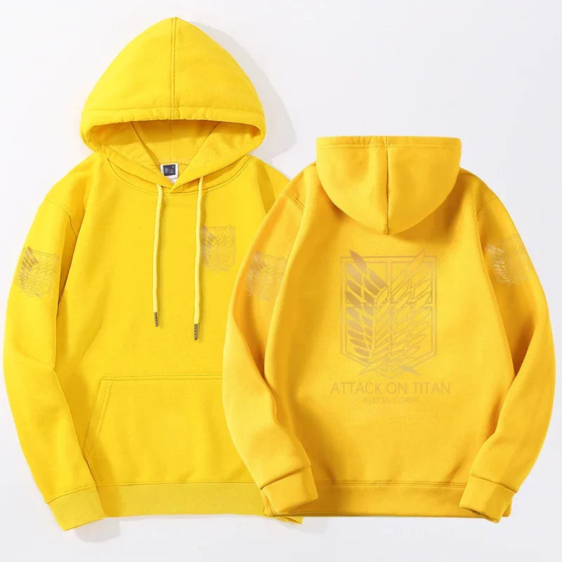 Sudadera con Capucha Impresa de Ataque a los Titanes 2024 | Cuello Redondo Harajuku | Deportivo | Envío Gratis en Flipishop.com"