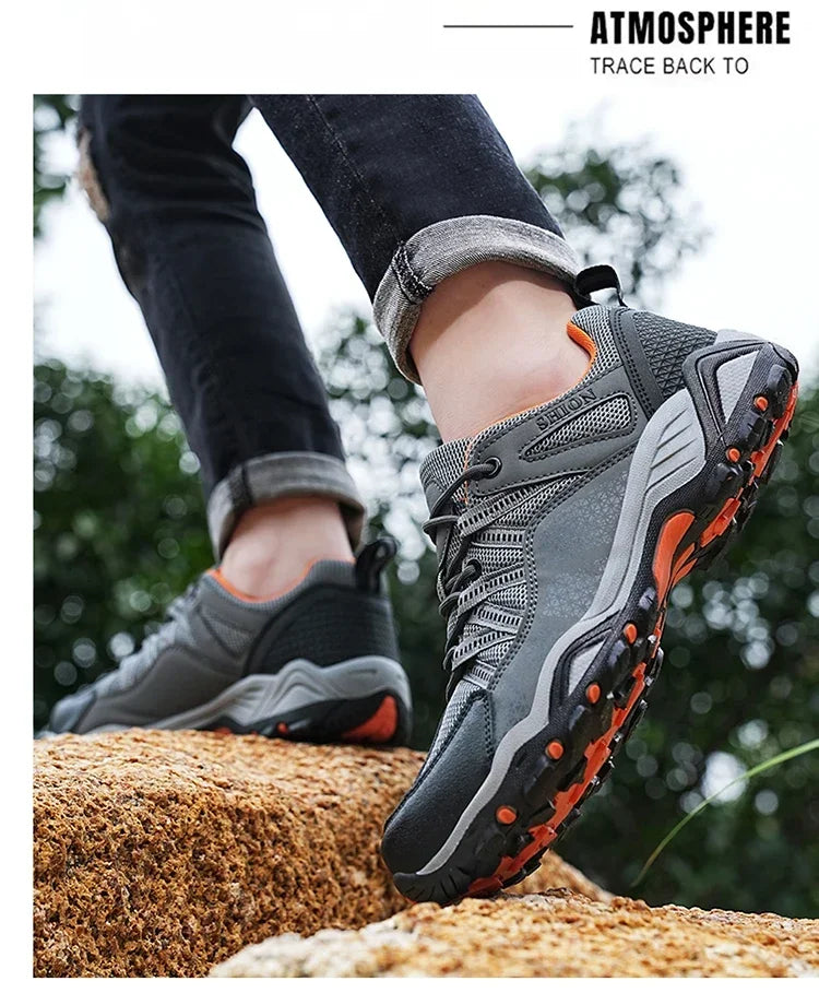 Zapatos de pesca y caza impermeables para exteriores, calzado deportivo para montar en montaña y todoterreno, calzado de senderismo para hombre, calzado de viaje transpirable de malla, Envío 0.00 $.