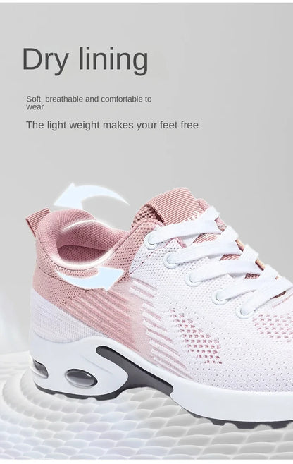 Zapatillas para correr para mujer, zapatillas transpirables de verano-2024-zapatillas deportivas ligeras con amortiguación de aire para mujer.