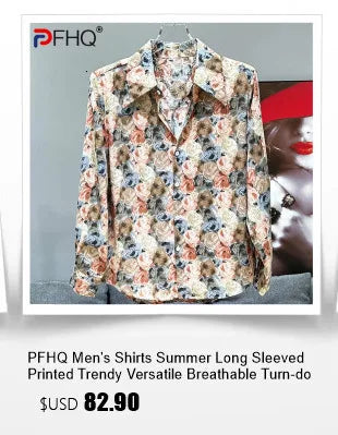 Camisas de manga larga para hombre Verano Sexy Suelto Chic Estampado Fino .