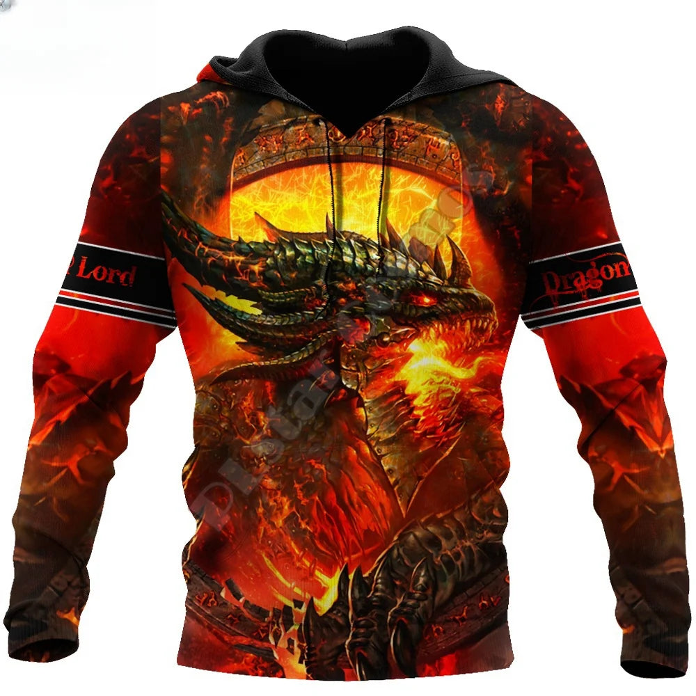 Sudadera con Capucha 3D de Dragón de Fuego Rojo para Hombre | Moda Unisex **FLIPI FULL 3D** 2025 | Envío Gratis en **FLIPISHOP.COM**