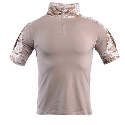 Camisetas tácticas para hombre, camisetas deportivas para exteriores, camisetas militares de secado rápido, camisa de manga corta, senderismo, caza, ropa de combate del ejército para hombre, transpirable