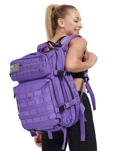 Mochilas QT&QY de 45 l para gimnasio, estilo fitness, para hombres y mujeres, para entrenamiento táctico al aire libre, Molle, bolsa de supervivencia, senderismo, mochila de trekking, Envío 0.00 $.