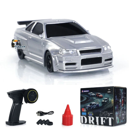 Coches Drifting PRO, Juguetes 1/43 Escala RTR RC Drift Race Car Gyro 4WD Listo para usar Mini coche de juguete Vehículo de alta velocidad Modelo terminado pintado para regalos de niños, Envío 0.00 $.