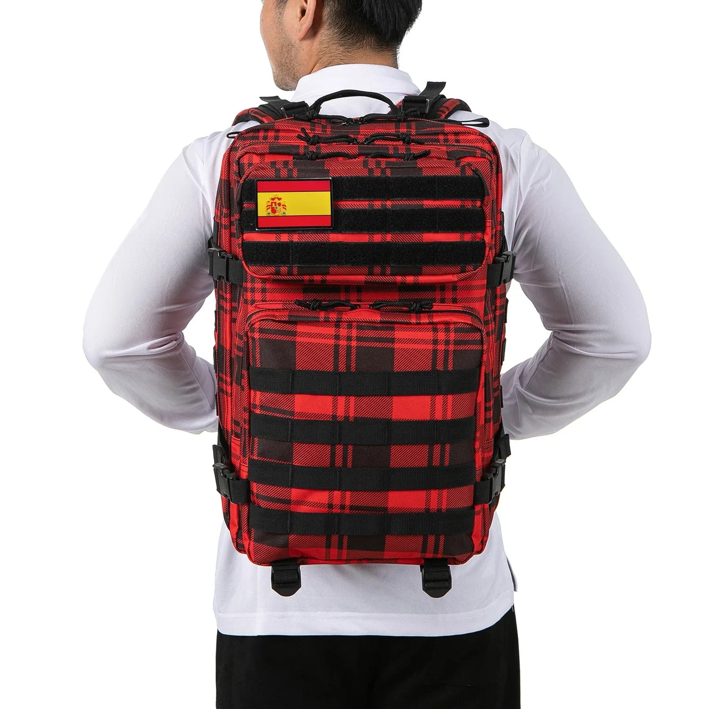 Mochilas tácticas de 45L para hombre Caza Pesca Senderismo de 3 días Trekking Supervivencia Mochila Molle GYM Bolsa SHTF de gran capacidad para exteriores