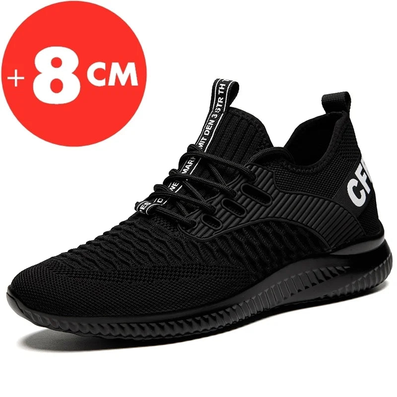 Zapatillas nuevas 2024, zapatos con alzas para hombre, zapatos con aumento de altura para hombres, plantillas de 8 cm, zapatos deportivos con alzas, zapatos altos 39-43