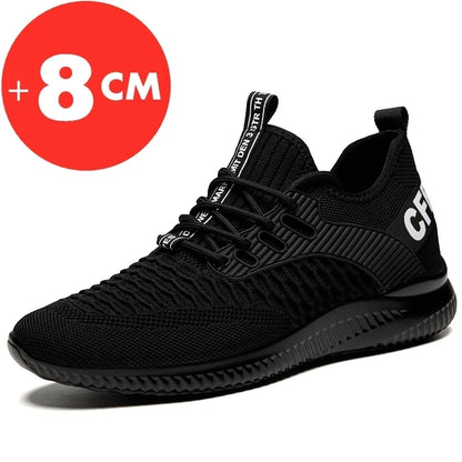 Zapatillas nuevas 2024, zapatos con alzas para hombre, zapatos con aumento de altura para hombres, plantillas de 8 cm, zapatos deportivos con alzas, zapatos altos 39-43