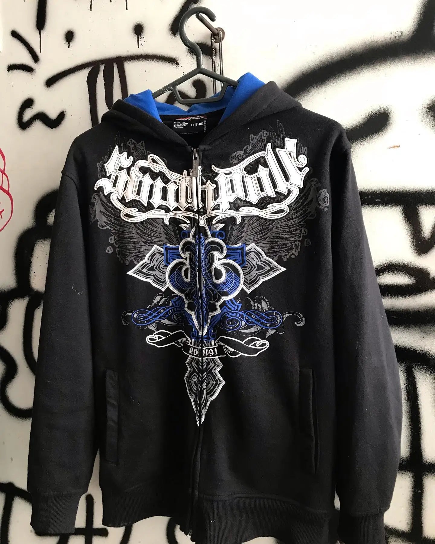 Sudadera con Capucha y Cremallera Estilo Callejero Y2K 2025 | Envío Gratis en FLIPISHOP.COM | Moda Americana Hip Hop Harajuku con Vellón | Sudadera Holgada Unisex Punk"