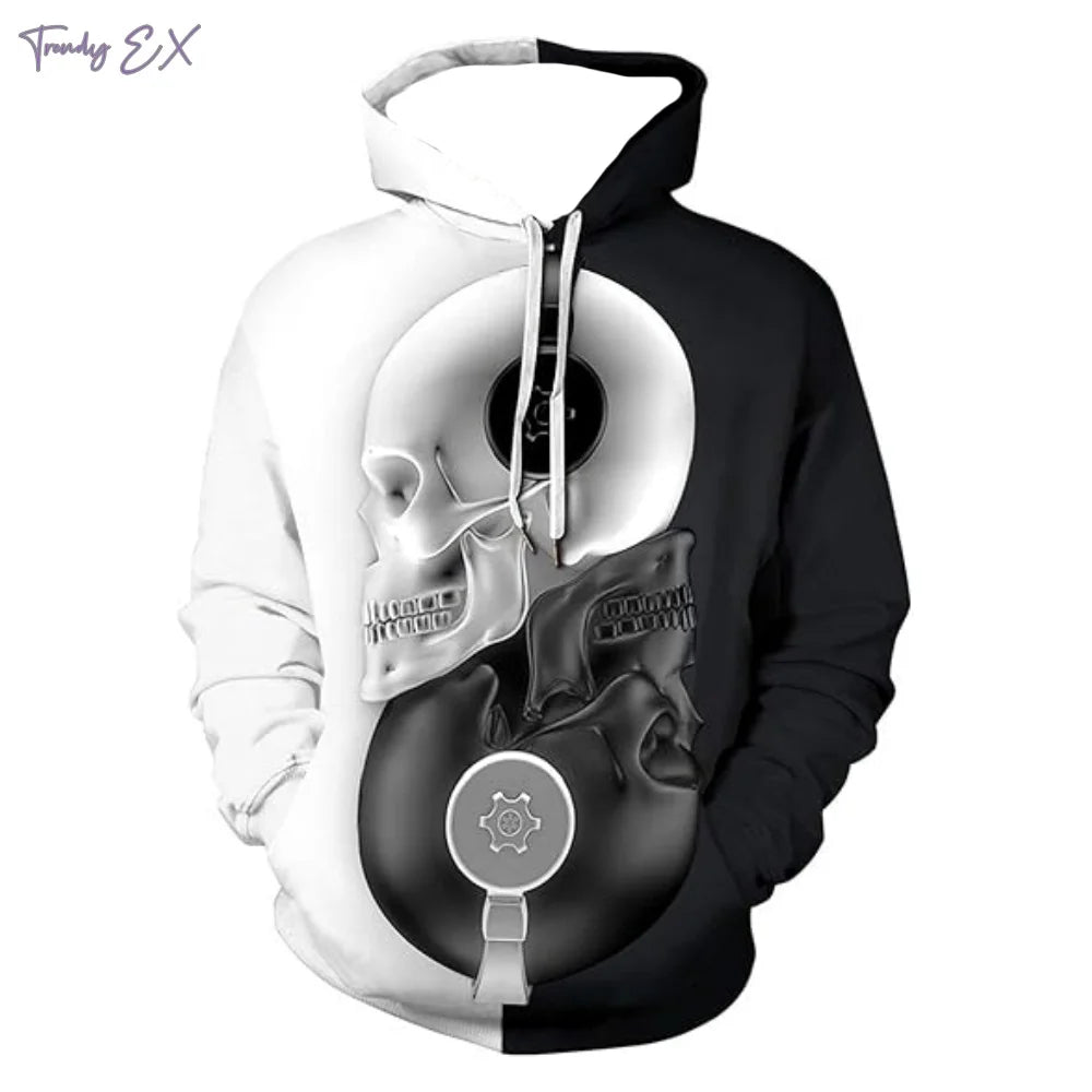 Sudadera con Capucha de Calavera 3D para Hombre | Moda Urbana **FLIPI FULL 3D** 2025 | Envío Gratis en **FLIPISHOP.COM**